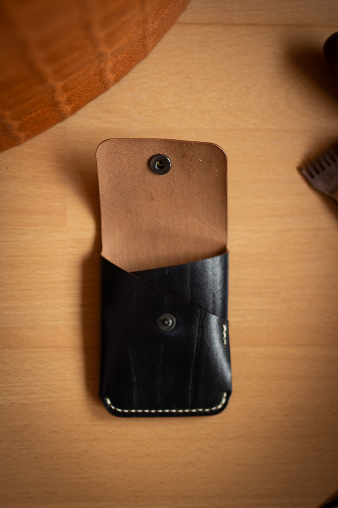 Usnjena mini denarnica Pixie Black - slika 3