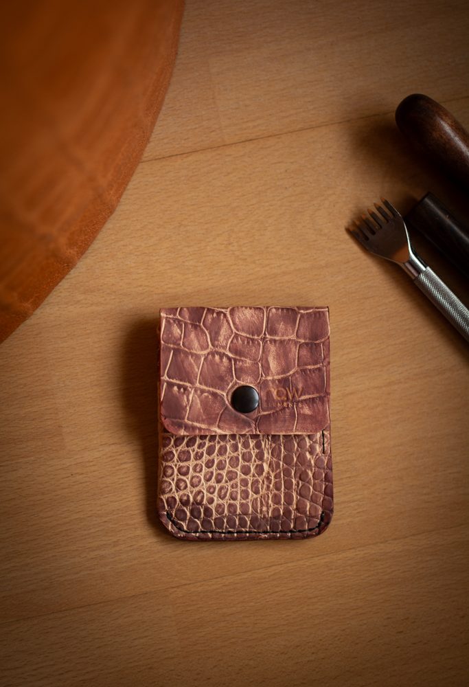 Usnjena mini denarnica Pixie Snake